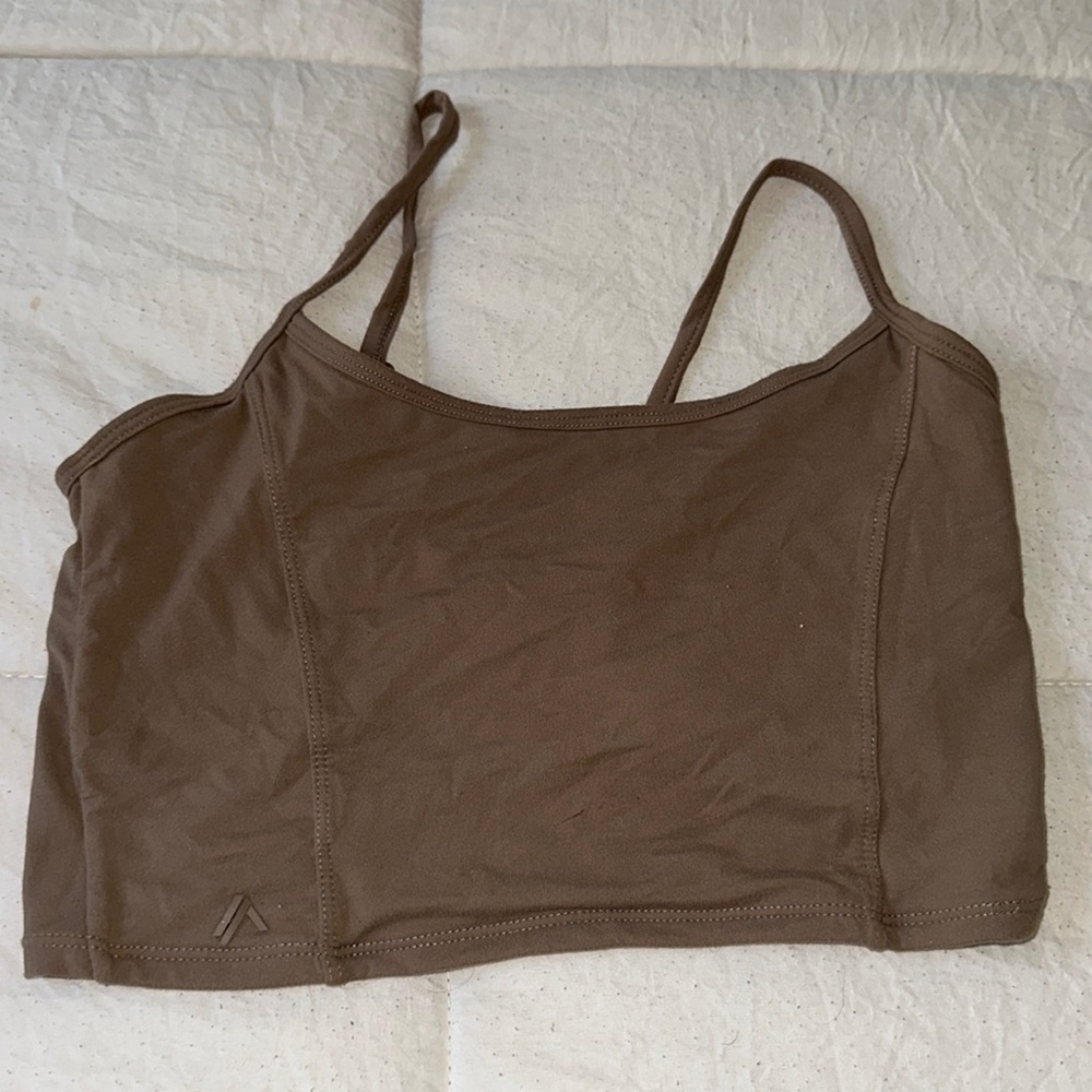 Open back cropped tank